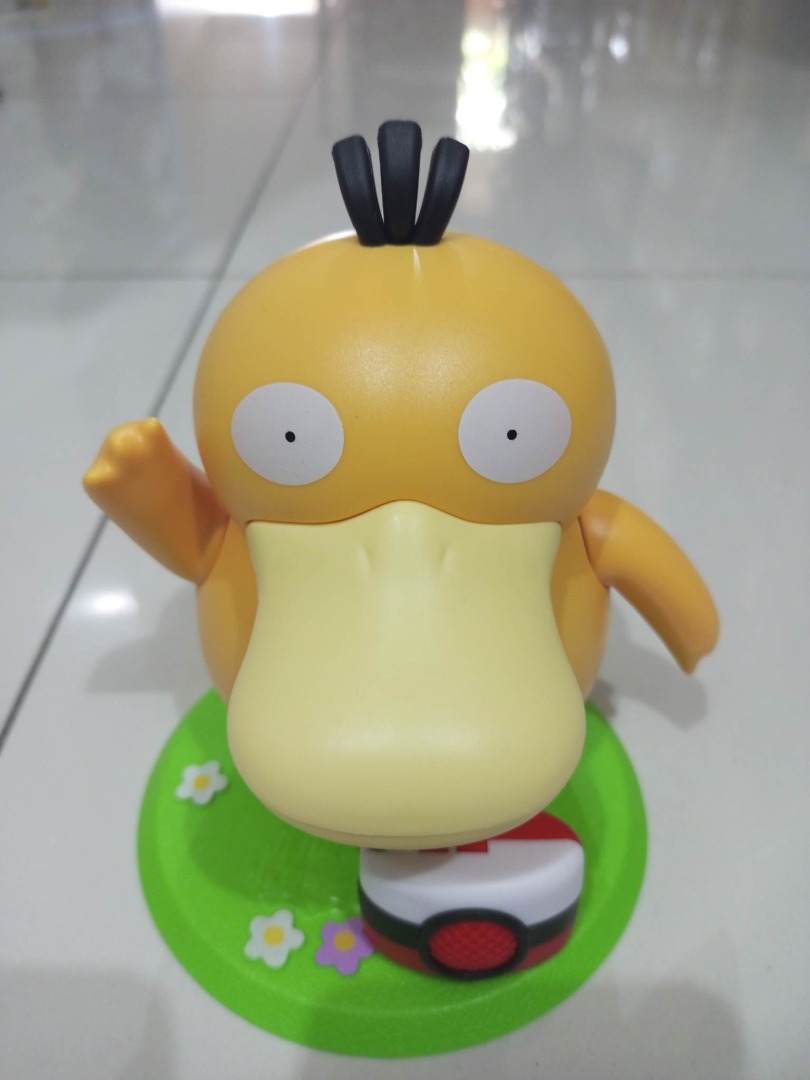 Pokemon Psyduck Anime Action Figure Dancing Swing Sounding Toy DIY