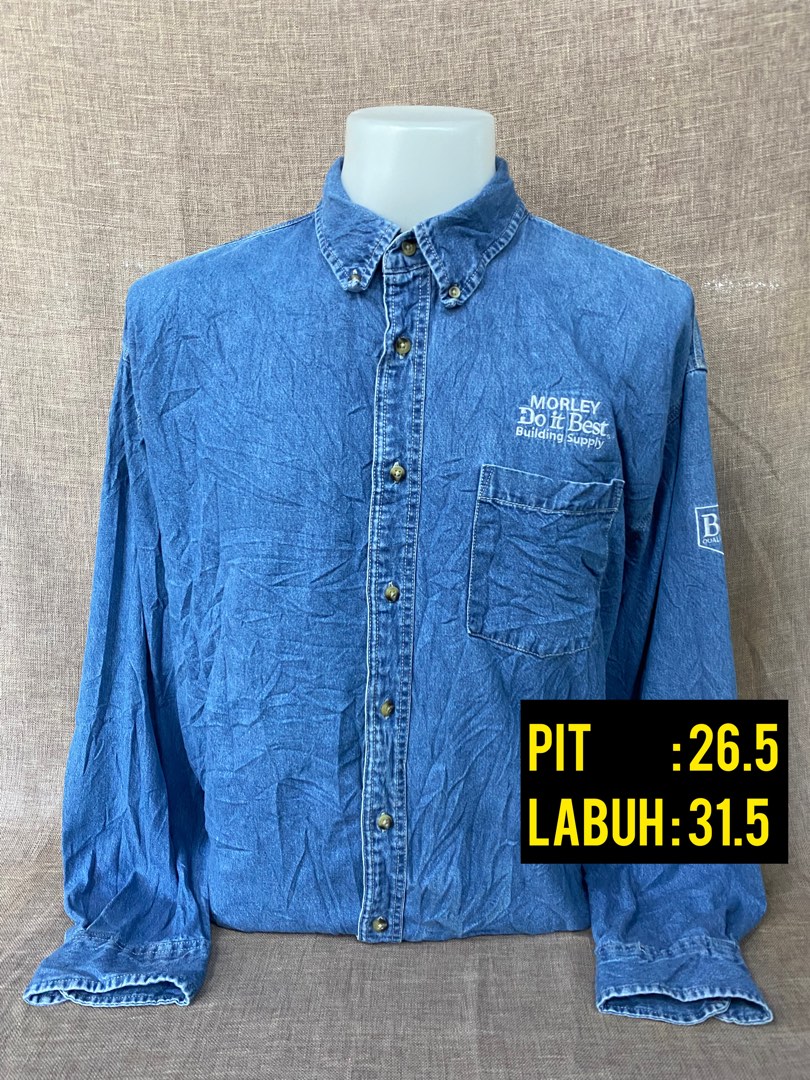 Port Authority Long Sleeve Perfect Denim Shirt, Product