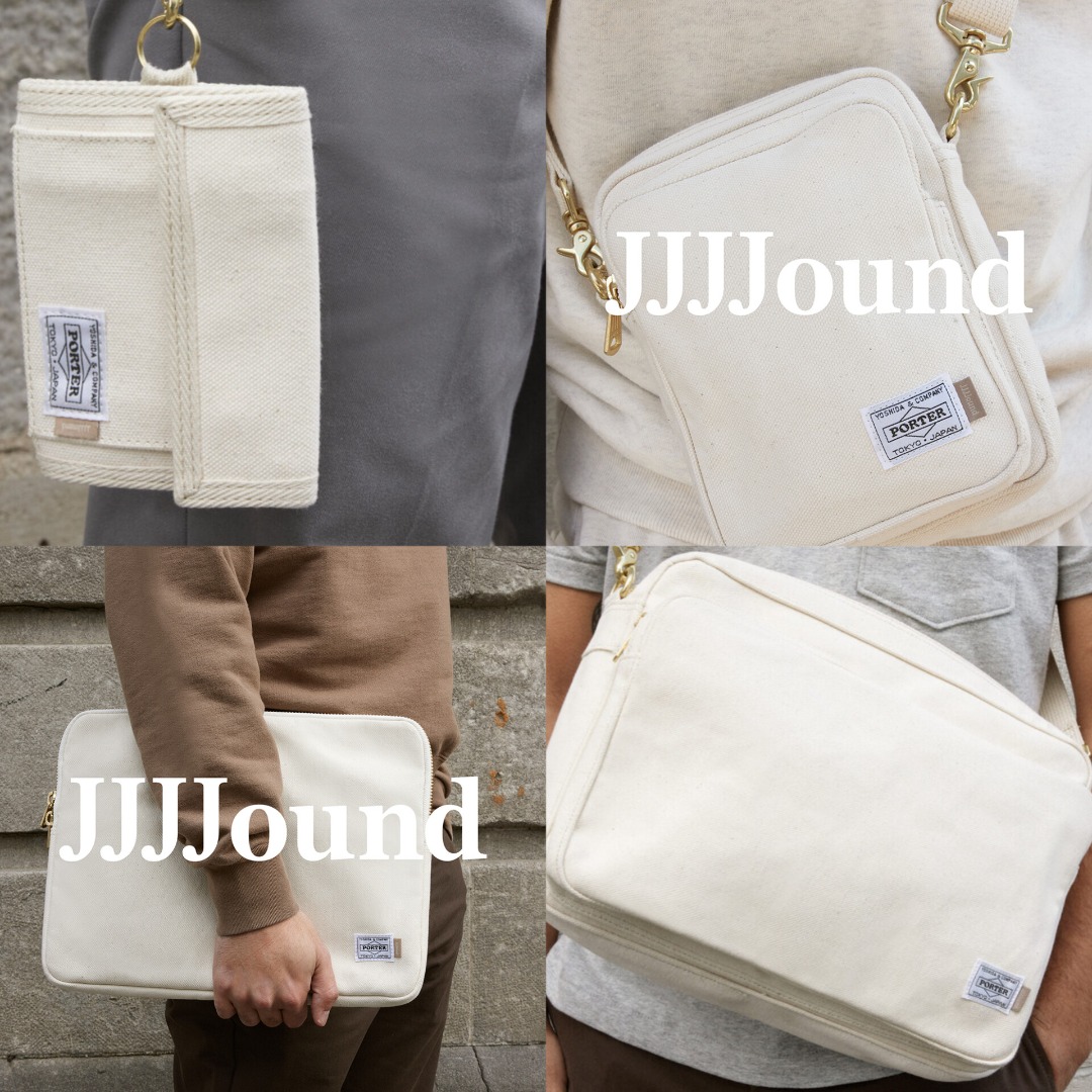 日本最新Porter x JJJJound Collection(帆布白色), 男裝, 袋, 腰袋