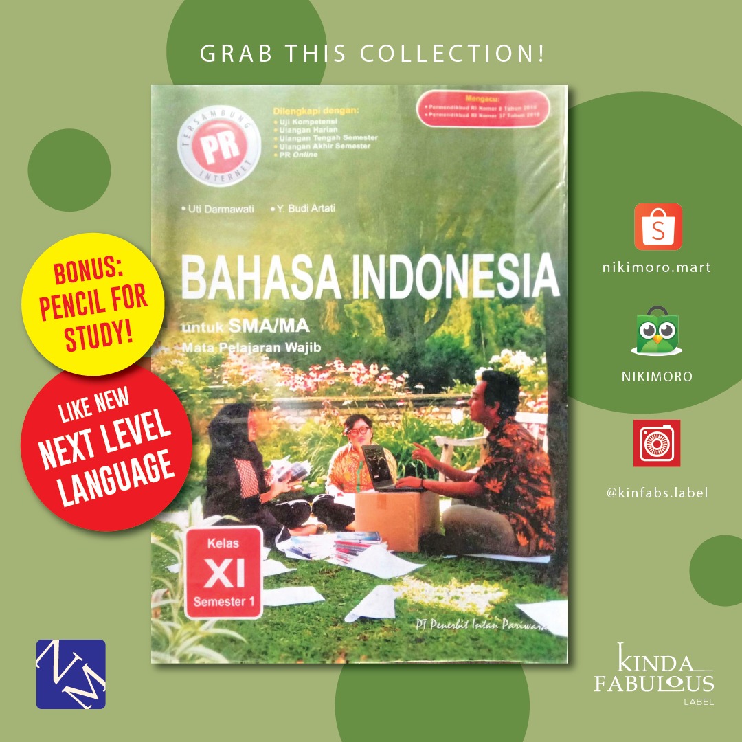 PR Bahasa Indonesia Wajib Kelas 11 Semester 1 SMA/MA on Carousell