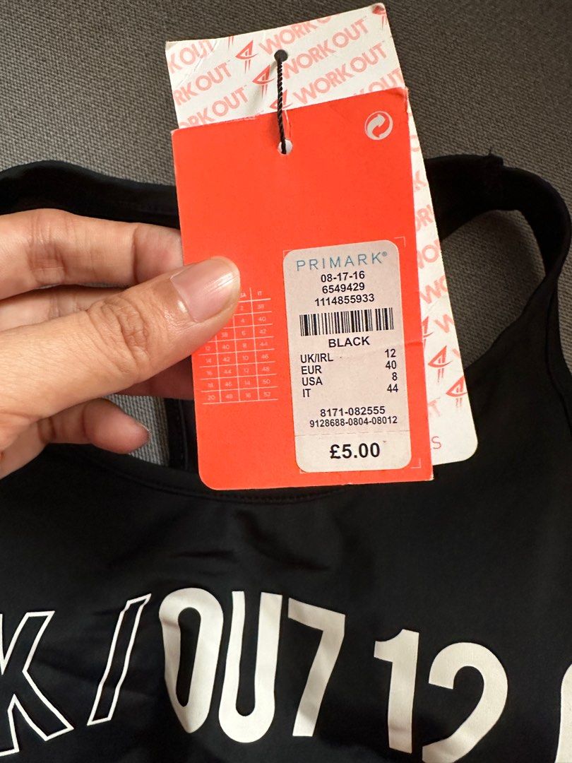 Primark Workout Top, Men's Fashion, Activewear on Carousell