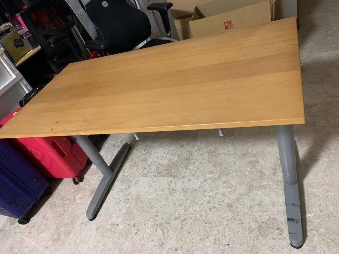 Queen Latex Mattress 7inch with Storage Frame and Ikea Computer Table