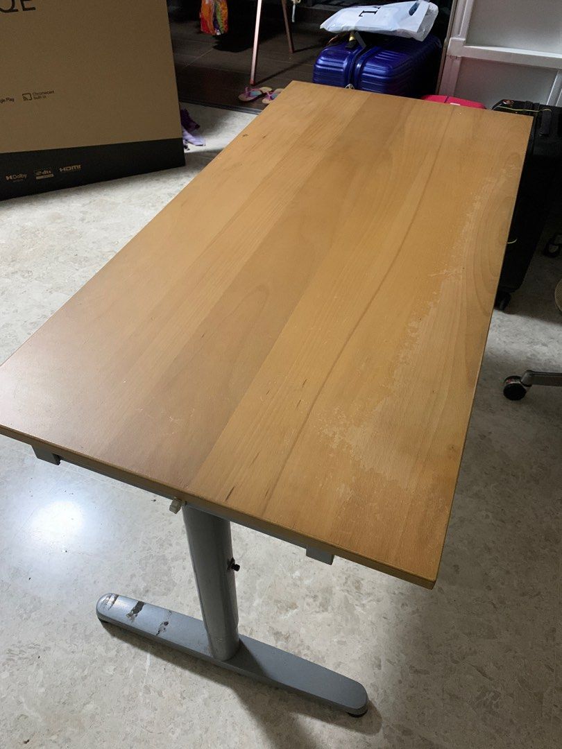 Queen Latex Mattress 7inch with Storage Frame and Ikea Computer Table