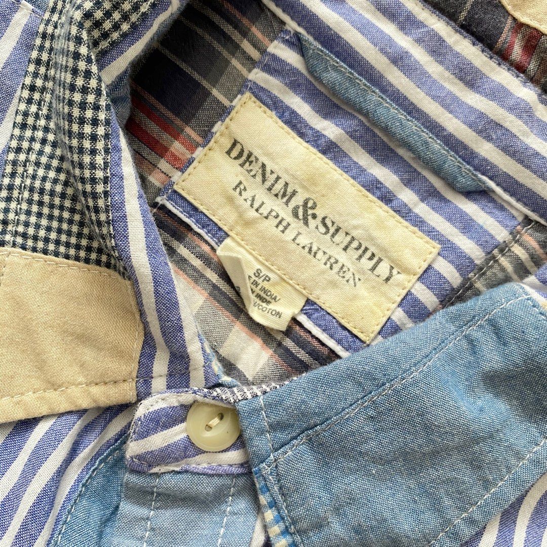 トップス denim &supply Ralph Lauren Ralph Lauren Denim Supply Small Shirt RRL Western Polo VTG Faded