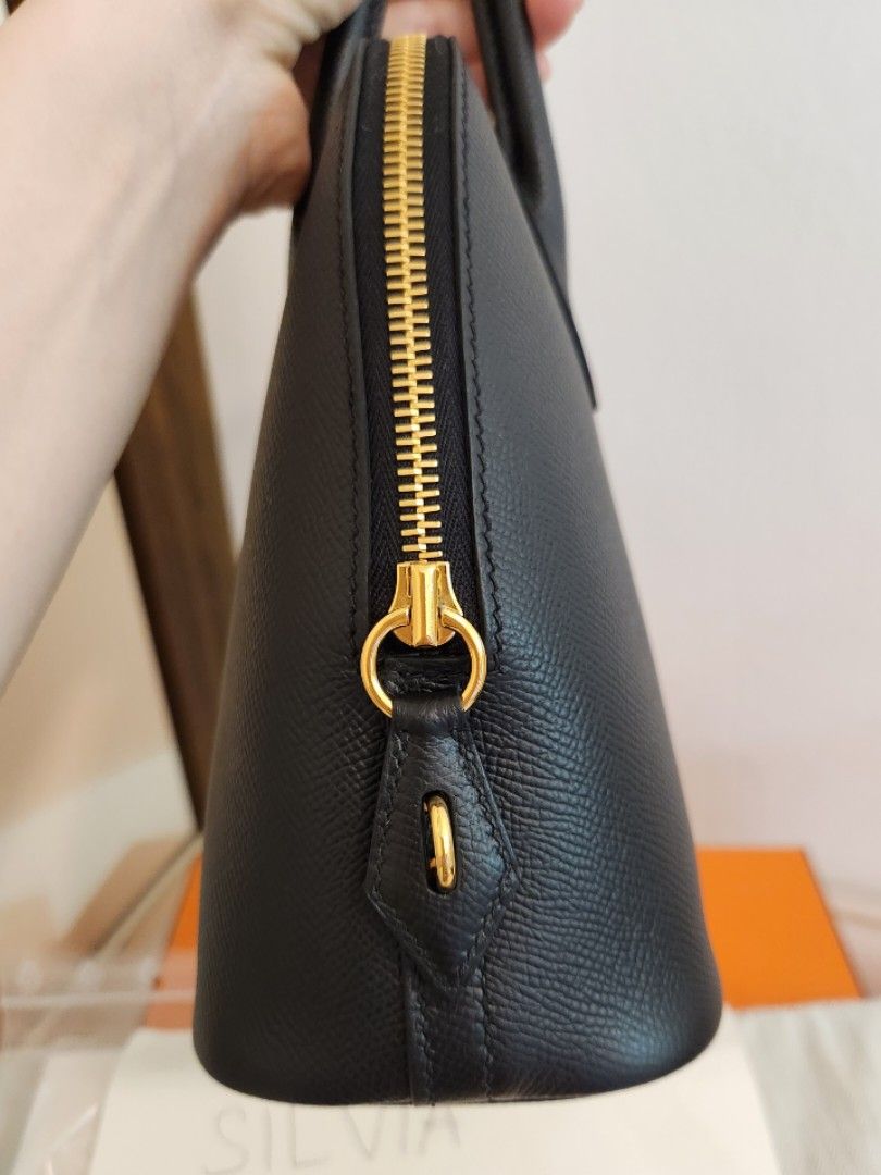 RARE Cheapest PRICE TO SELL Hermès bolide 1923 25 Black Epsom in Gold  Hardware