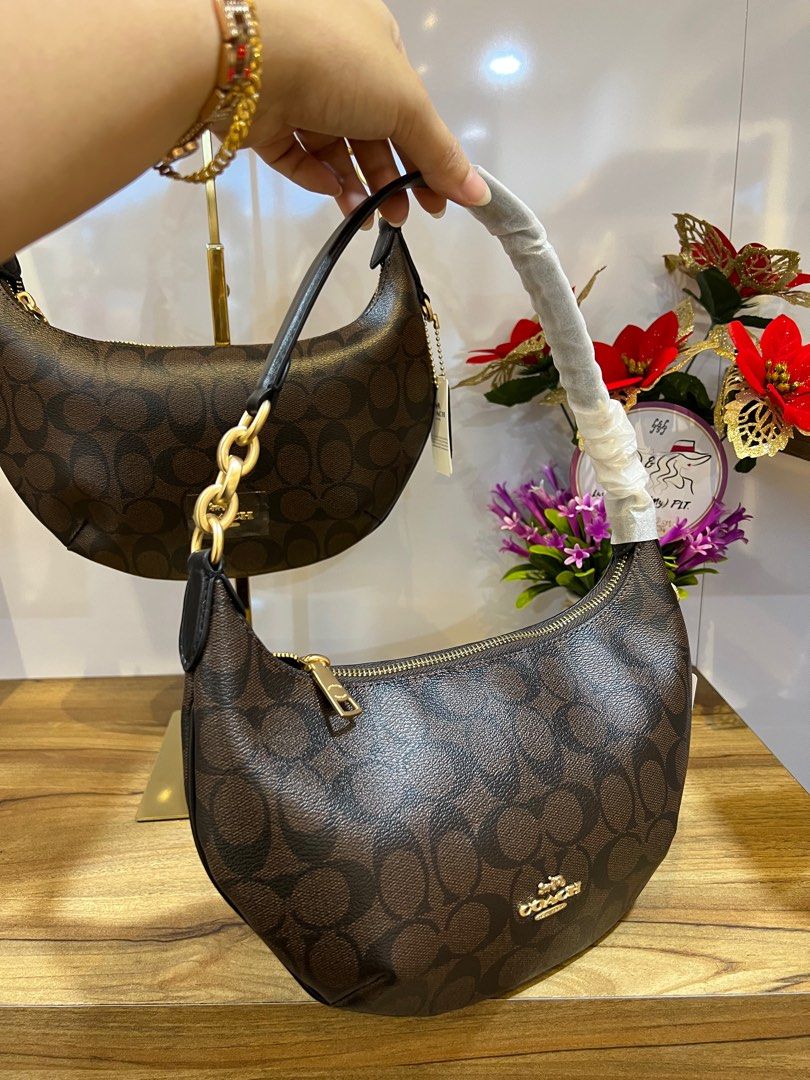 Canvas coach hot sale hobo bag