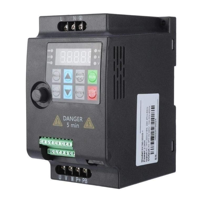READY STOCK! SKI780 Mini VFD 220V/380V Load Inverter Variable Frequency ...