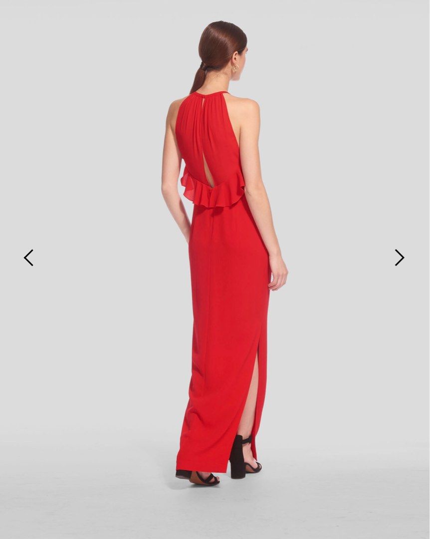 Red maxi new arrivals evening dress