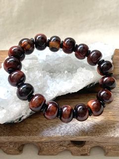 Red tiger sales eye men's bracelet