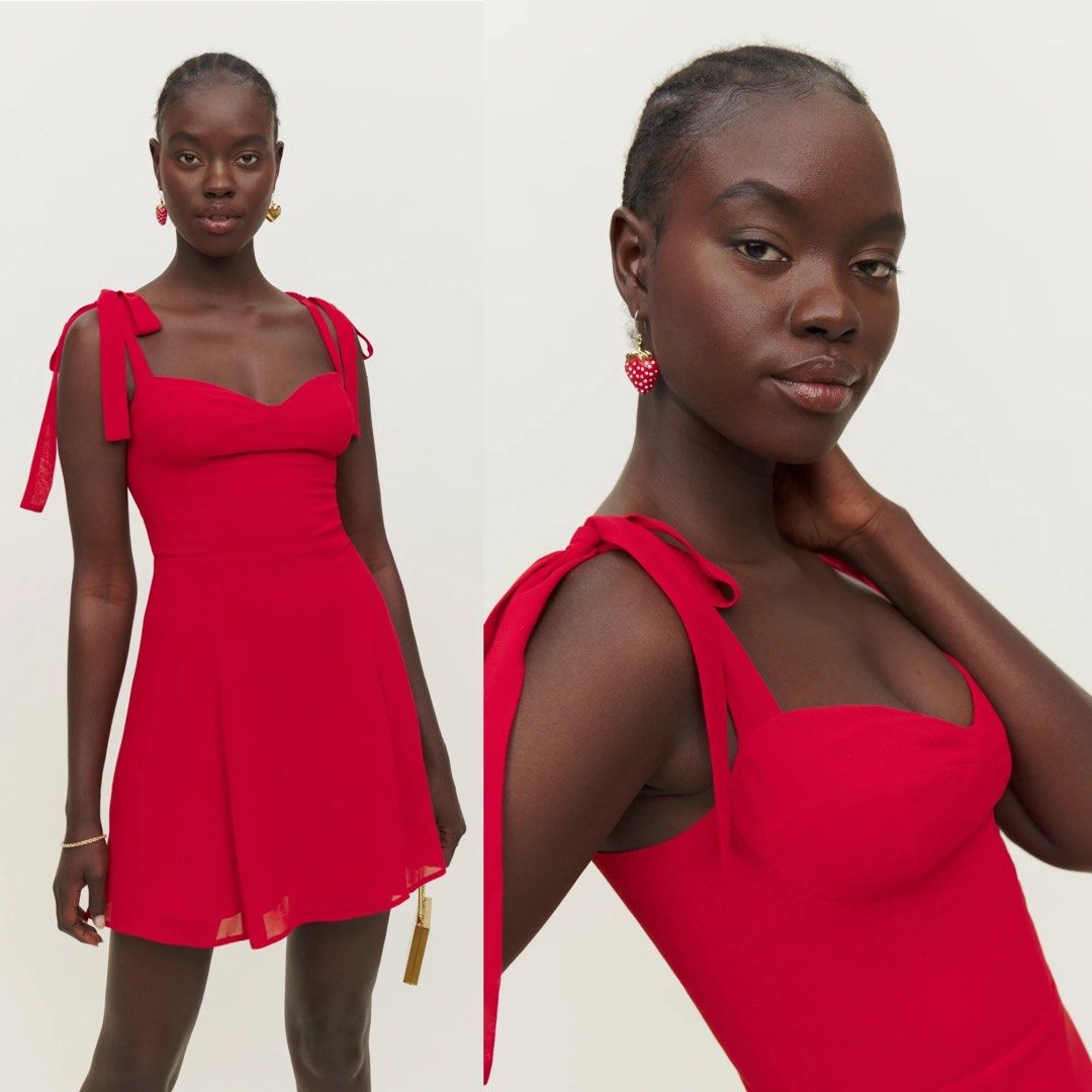 Reformation red cheap mini dress