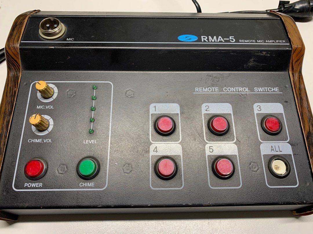 RMA-5 Remote Mic Amplifier for Paging System, Audio, Microphones on ...