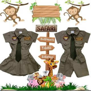 Safari Girl and Boy Custome for Toddler