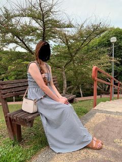 Scarlet maxi smocked dress