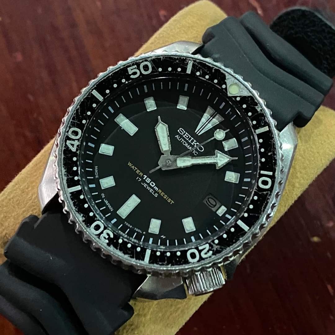 Seiko 7002-7001 Diver's 150 Meters (Resist) Watch, Men's Fashion, Watches &  Accessories, Watches on Carousell