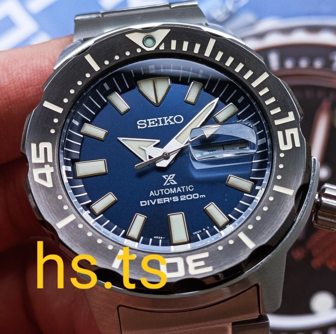 Seiko Monster Blue 4th Gen Automatic Prospex Divers Watch SRPD25K1, Men's  Fashion, Watches & Accessories, Watches on Carousell