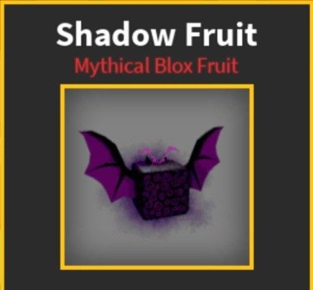 Shadow Fruit  Blox Fruit, Video Gaming, Video Games, Others on