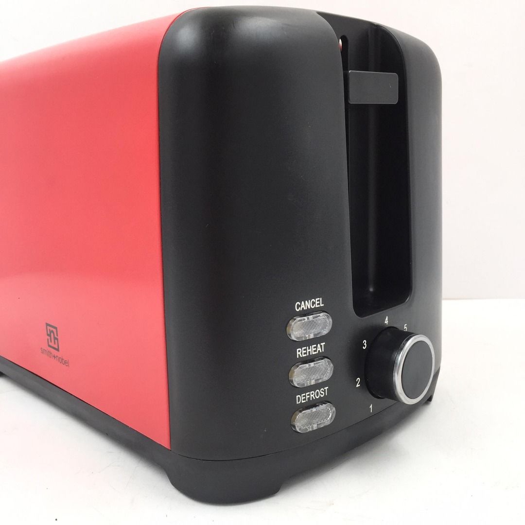 SMITH + NOBEL 2Slice Red Toaster, TV & Home Appliances, Kitchen