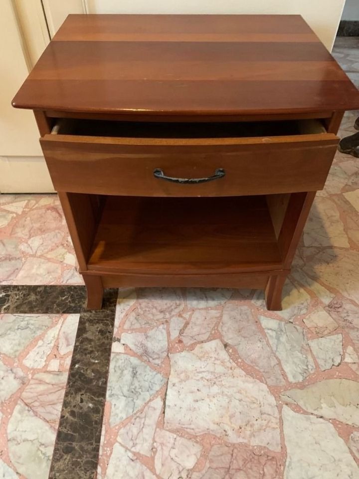 Solid wood midcenturymodern side table from NYC highend furniture