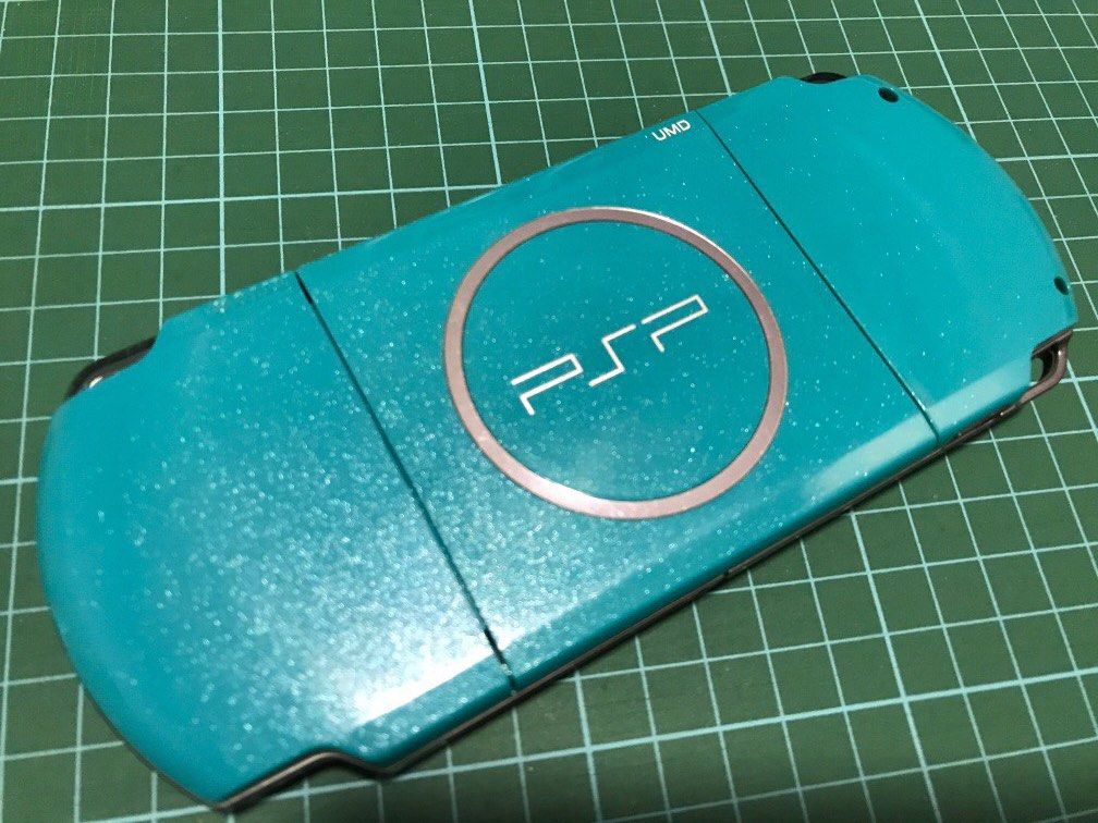 Sony Psp 3000 Slim Turquoise Green (Limited Edition), Video Gaming