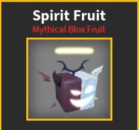 Blox Fruits permanent spirit Fruit