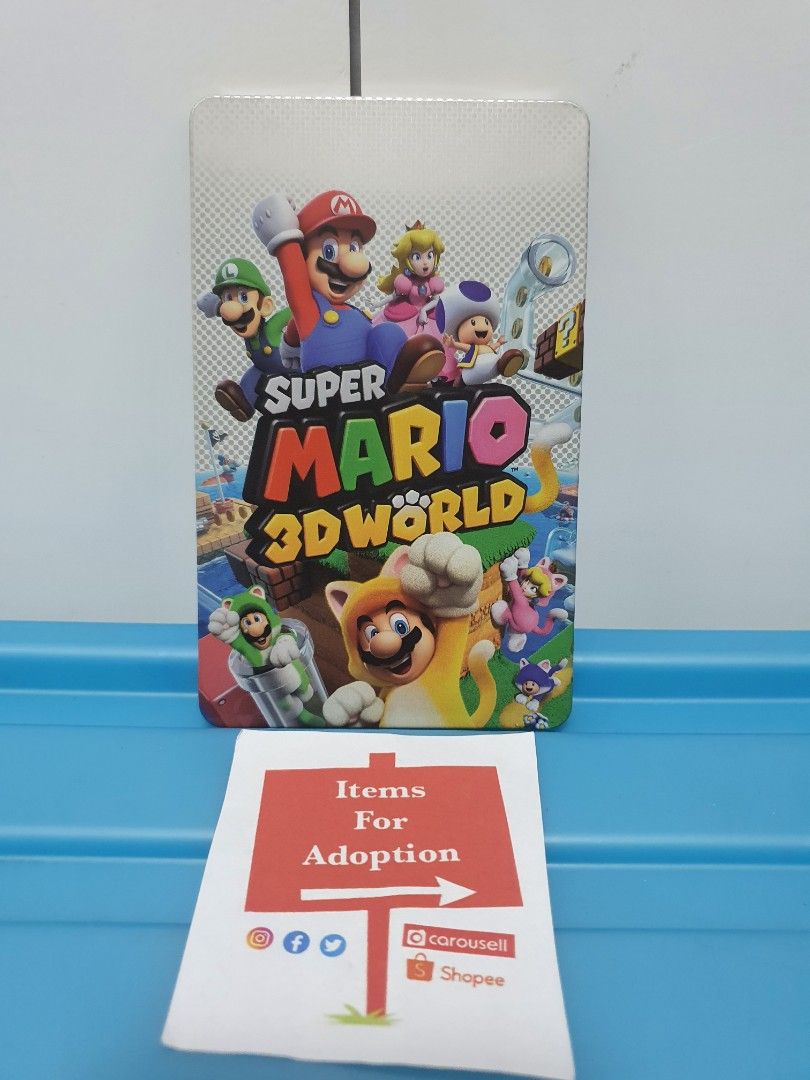 Super Mario 3D World Steelcase Only (Nintendo Switch) (Category: Nintendo) located in Quezon City. Submitted by itemsforadoption (Listing ID 1223526523, Image 1). Description: Rfs: Its 2023! Happy New Year! Hoping you have a good year ahead of you! If you have questions feel free to send a message. Though I'll most likely be able to reply from 10am to 8pm. Please be patient and understanding. Decluttering games and items that I've picked up or fo