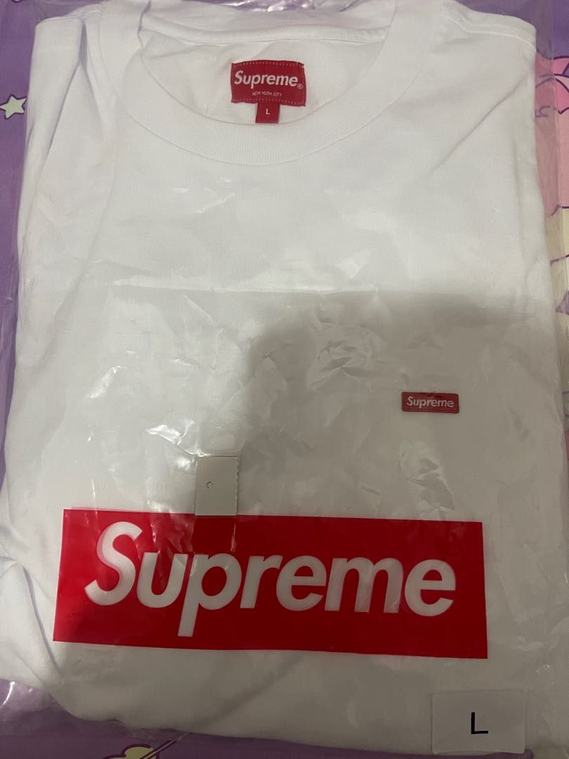 Supreme Box L/S Tee 長袖全新日本買有單L碼, 男裝, 上身及套裝, T