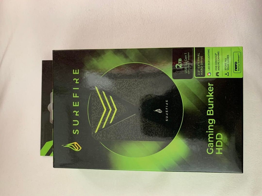 SUREFIRE Gaming Bunker (External Hard Drive) (Category: Hard Disks & Thumbdrives) located in Iloilo. Submitted by kinyyyyy (Listing ID 1223498971, Image 3). Description: WTS SUREFIRE Gaming Bunker (External Hard Drive) HDD 2TB Complete Set SHIPPED.