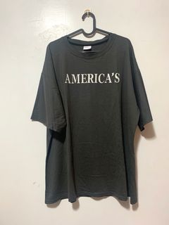 鐵灰美式文字寬鬆T