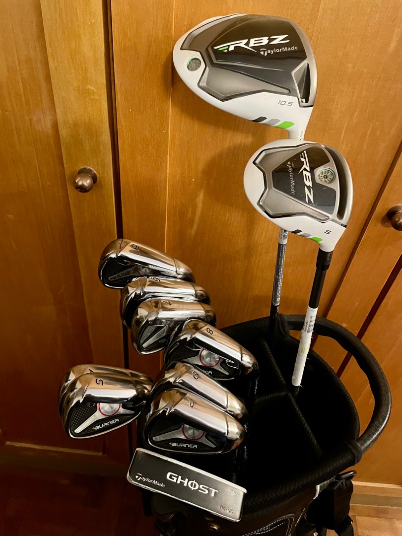 Taylormade RBZ Burner Full Complete Golf Set (Stiff flex), Sports