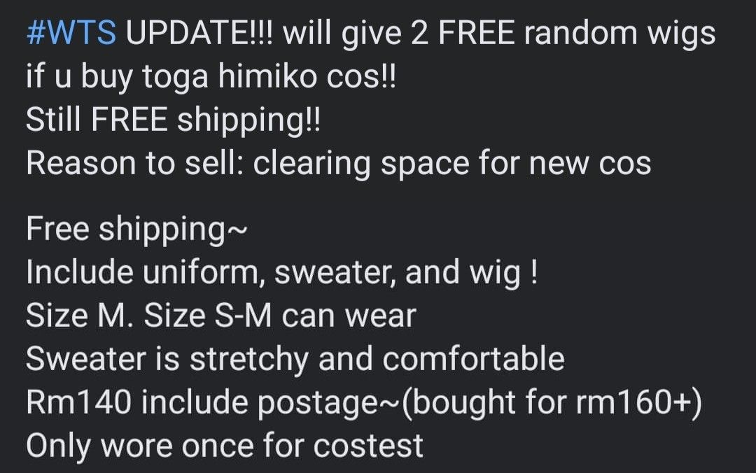 Toga Himiko Cosplay, Hobbies & Toys, Collectibles & Memorabilia, Jpop