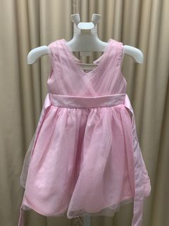 Used pink flower girl dress