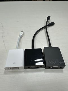 VGA adaptors Mini DisplayPort Mini HDMI