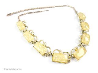 Vintage 1950s Jelly Confetti Lucite Necklace prob by Coro, nk894-c