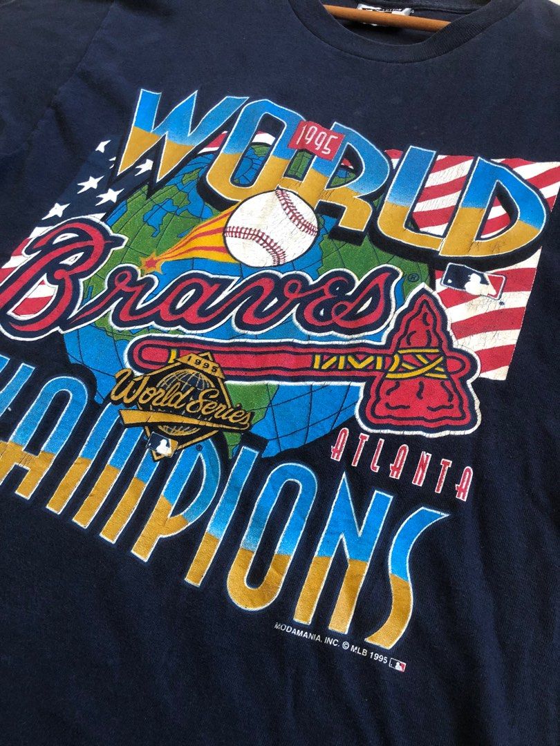 Vintage Atlanta Braves World Champions Caricature 90s MBL T-Shirt –  Teepital – Everyday New Aesthetic Designs
