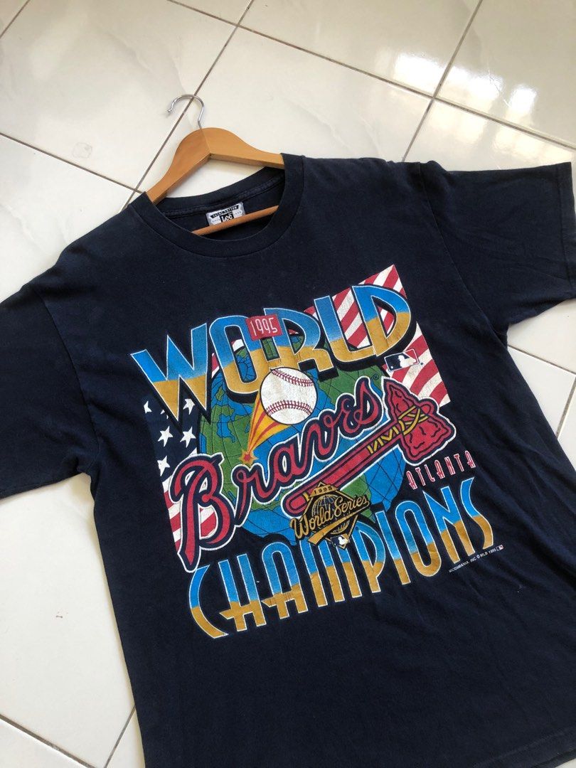 Vintage Atlanta Braves World Champions Caricature 90s MBL T-Shirt –  Teepital – Everyday New Aesthetic Designs