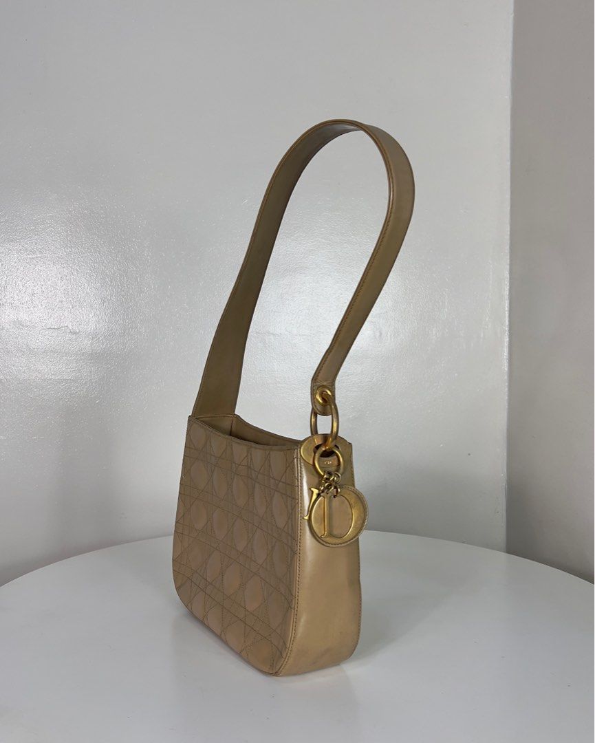 authentic vintage dior tan shoulder bag (Category: Luxury Bags & Wallets) located in San Juan City. Submitted by sadandboujie (Listing ID 1223519152, Image 2). Description: - will ignore lowball offers! - shipping from san juan, mm - currently in med, so apologies if i don’t respond right away or have the time to entertain extra inquiries :( - bags are all second hand/ vintage and have signs of wear - last pics show slight wear on strap which was