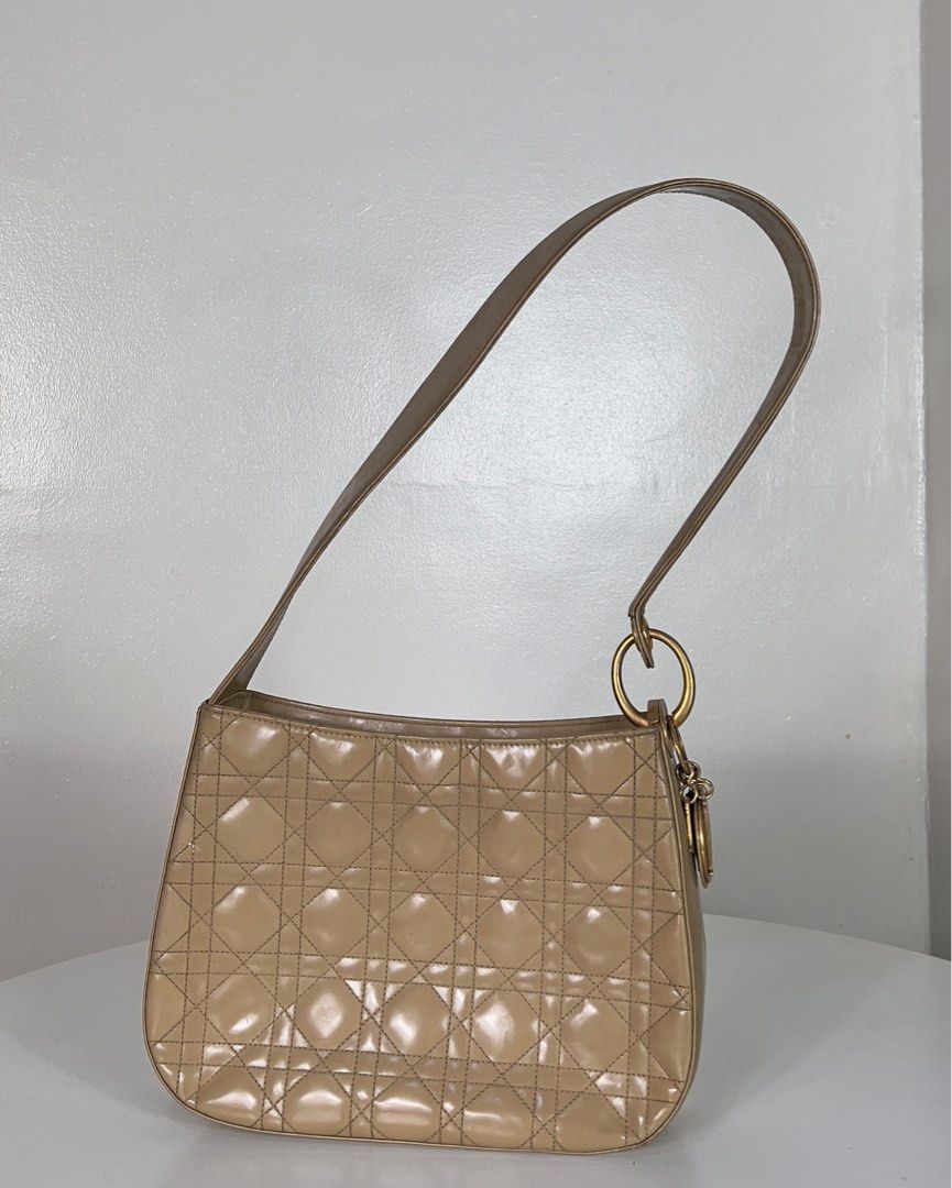 authentic vintage dior tan shoulder bag (Category: Luxury Bags & Wallets) located in San Juan City. Submitted by sadandboujie (Listing ID 1223519152, Image 1). Description: - will ignore lowball offers! - shipping from san juan, mm - currently in med, so apologies if i don’t respond right away or have the time to entertain extra inquiries :( - bags are all second hand/ vintage and have signs of wear - last pics show slight wear on strap which was