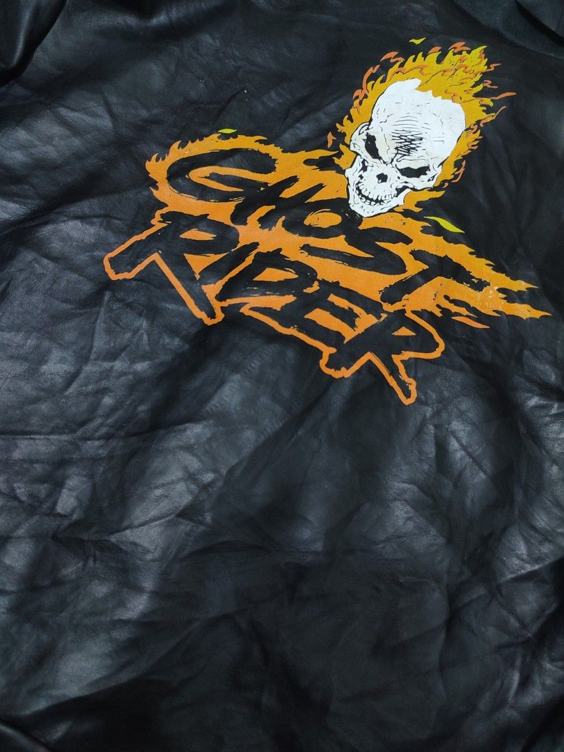 Goust Rider Jacket Vintage Ghost Rider Leather Jacket on Carousell