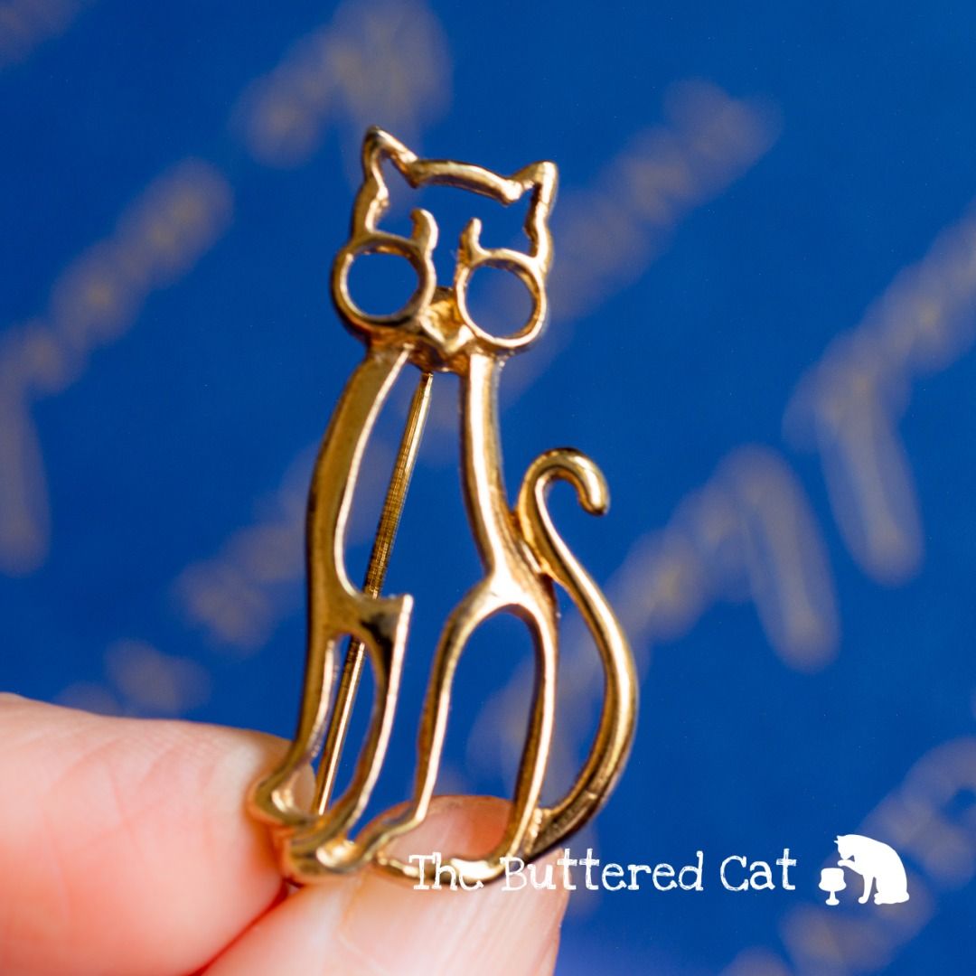 Cat brooches vintage online