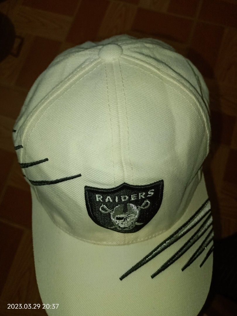 Vintage ANNCO NFL Los Angeles Raiders Snapback Hat Script White