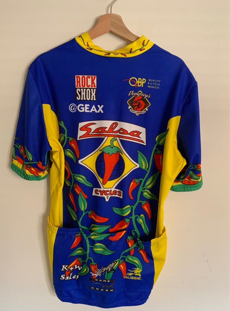 Vintage Salsa Cycles cycling bicycle mtb retro jersey XL