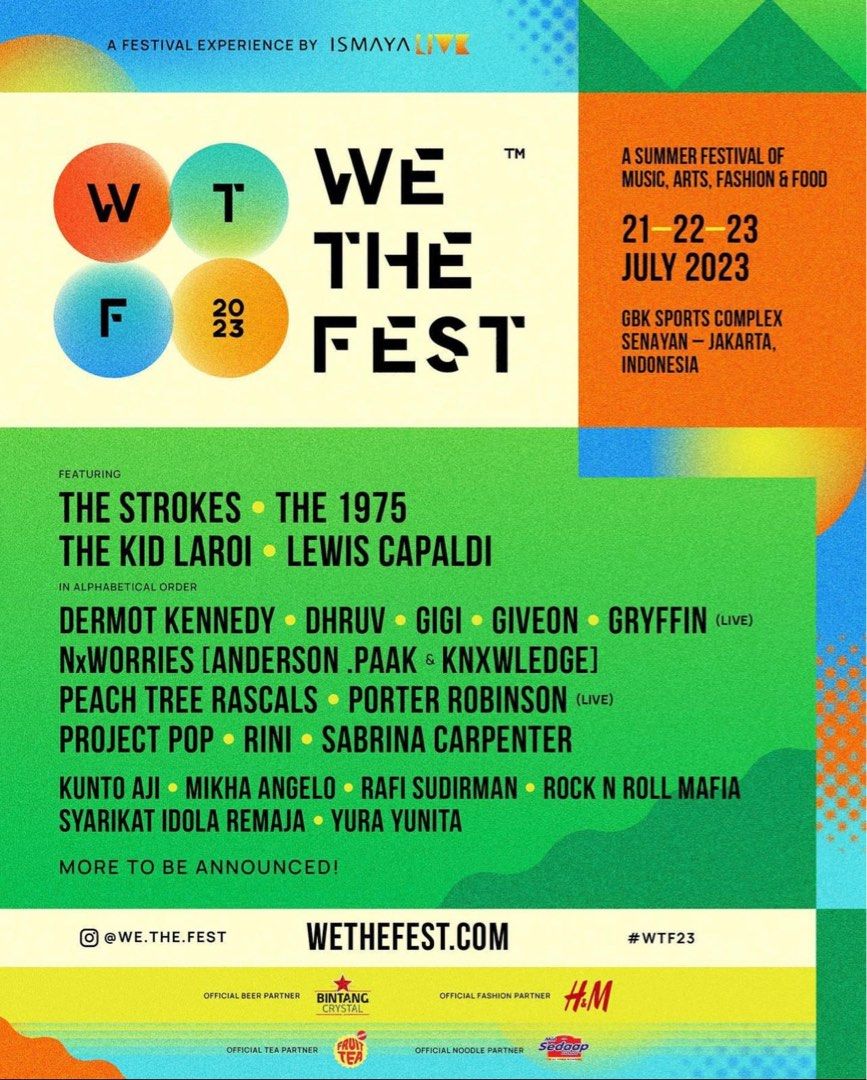 WE THE FEST 2023, Tickets & Vouchers, Event Tickets on Carousell
