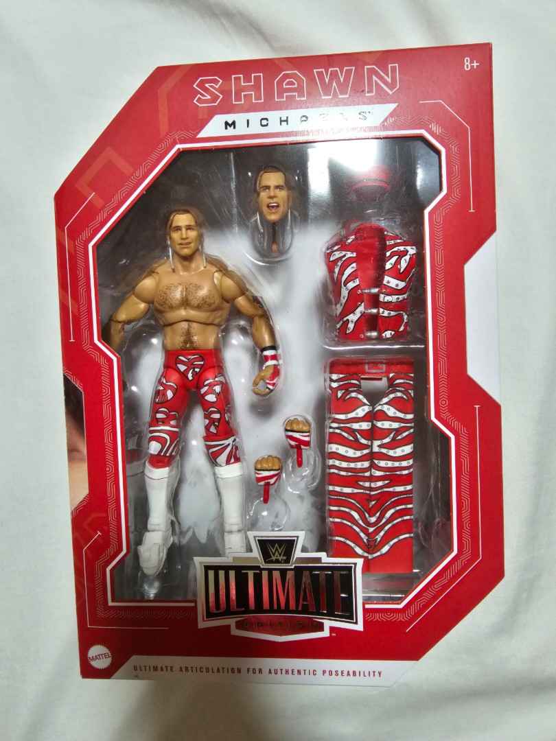  Mattel WWE Action Figures, WWE Shawn Michaels Ultimate Edition  Fan TakeOver Collectible Figure with Accessories