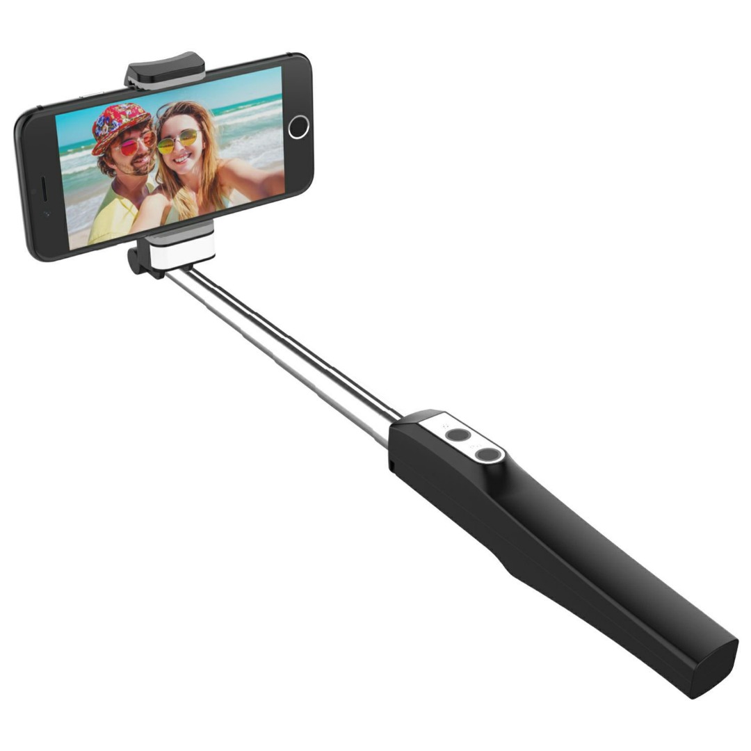 1806) Selfie Stick, JETech Bluetooth Selfie Stick Extendable Handled Monopod with LED Fill Light