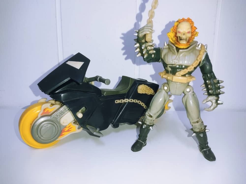 1995 GHOST RIDER GHOST FIRE CYCLE TOY BIZ MARVEL Hobbies Toys