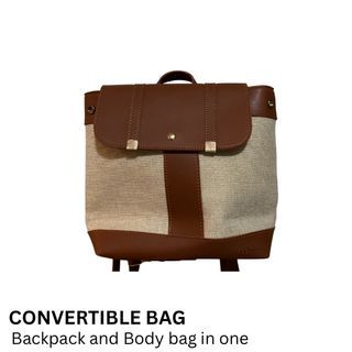 2 in 1 brown convertible bag