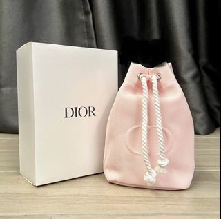 🌙sale 💯(2022) CDior drawstring pouch pink