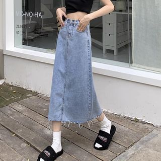 牛仔長裙