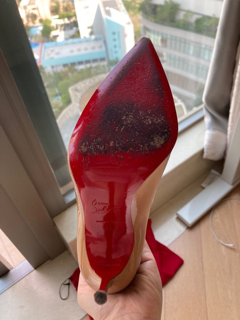 紅底高跟鞋37碼,christian louboutin 10cm, 女裝, 鞋, 高跟鞋- Carousell