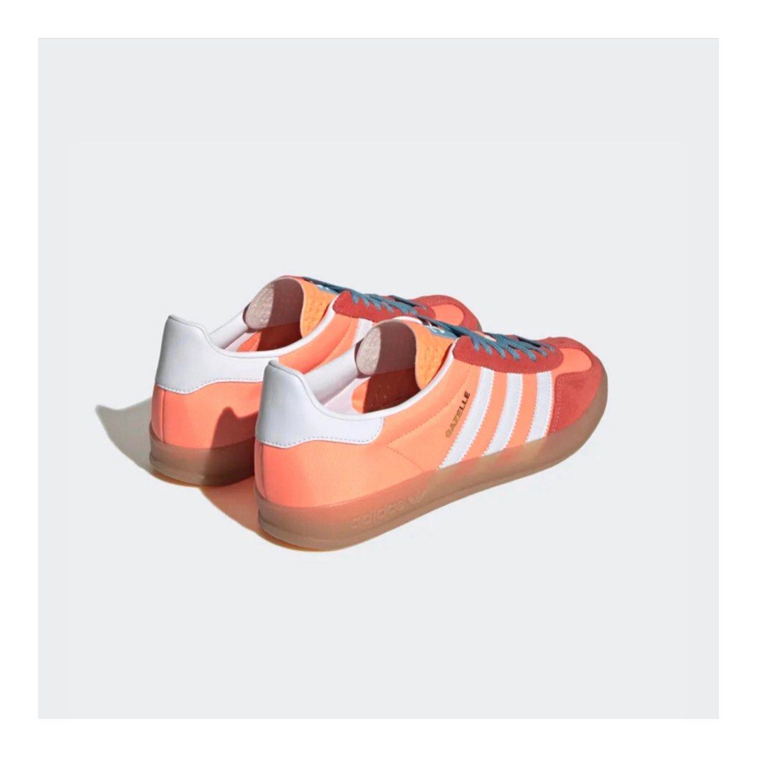 adidas gazelle silver green womens Adidas Gazelle Indoor Beam Orange  LOCKERSTREET